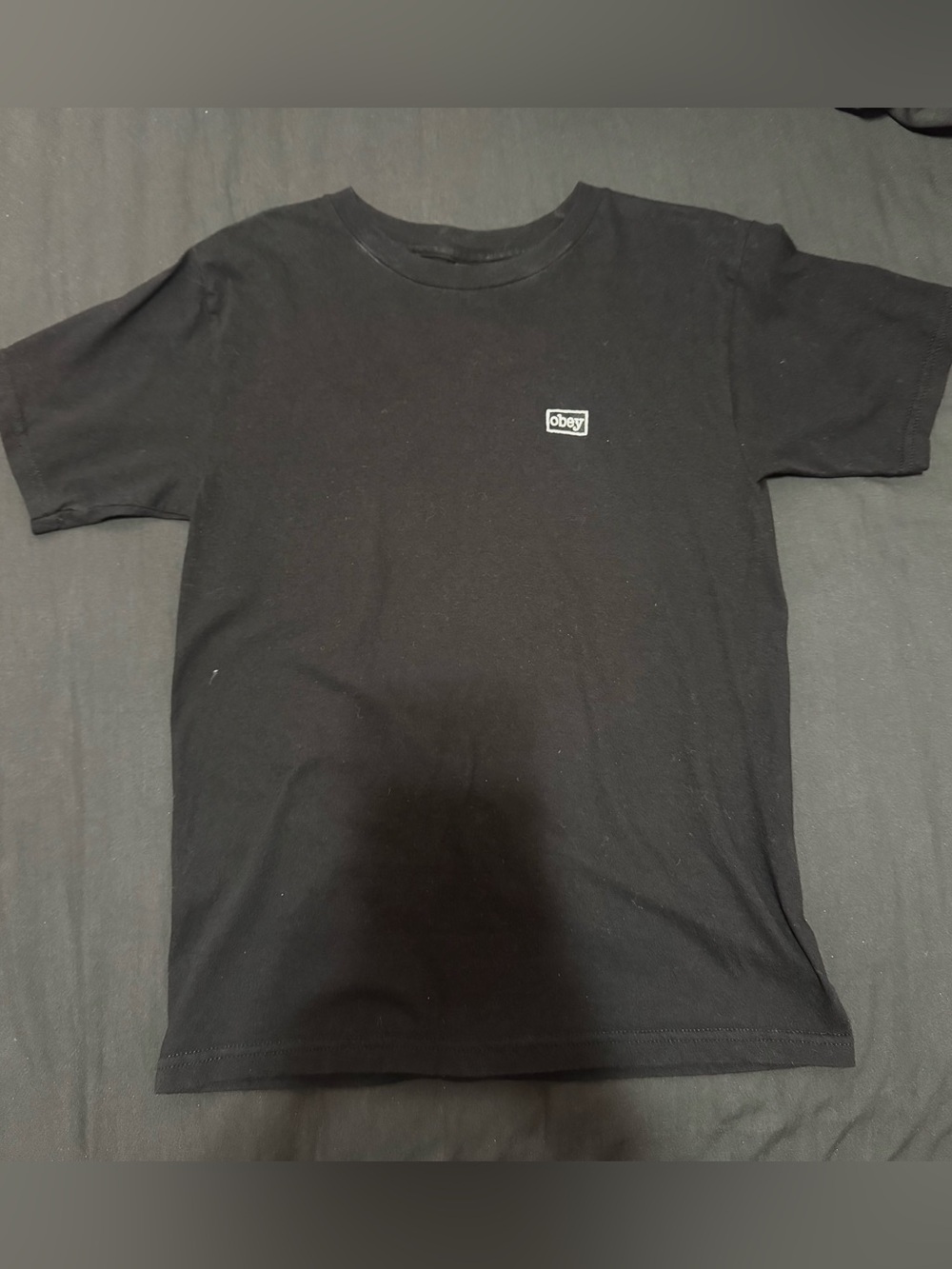 Obey Black Crewneck Tee